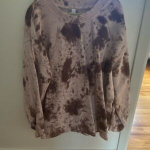 lululemon tie die oversized crewneck size 2